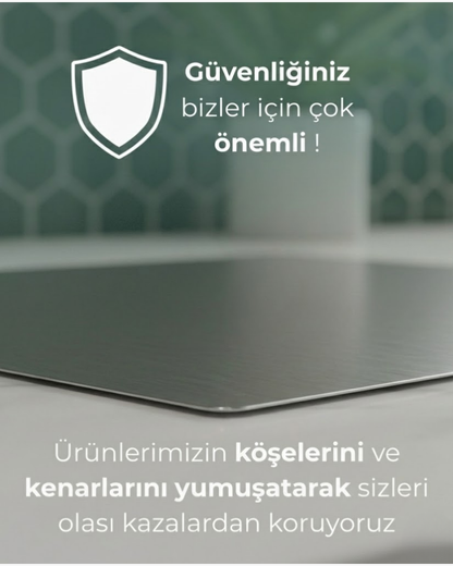 Mimmico ProSteel™ - Hijyenik Paslanmaz Çelik Profesyonel Kesme & Sunum İstasyonu (304 Kalite)