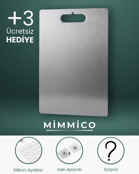 Mimmico ProSteel™ - Hijyenik Paslanmaz Çelik Profesyonel Kesme & Sunum İstasyonu (304 Kalite)